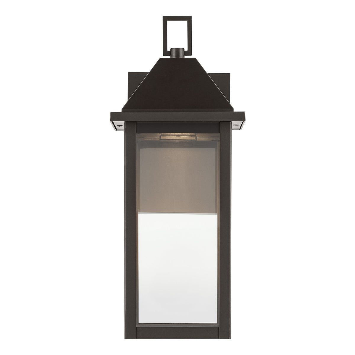 Kichler Prin 1-Light Outdoor Wall Light | Traditional Olde Bronze and Clear Glass | Covered Patio & Entryway | 5.75 x 14 in | Model 59157OZDS