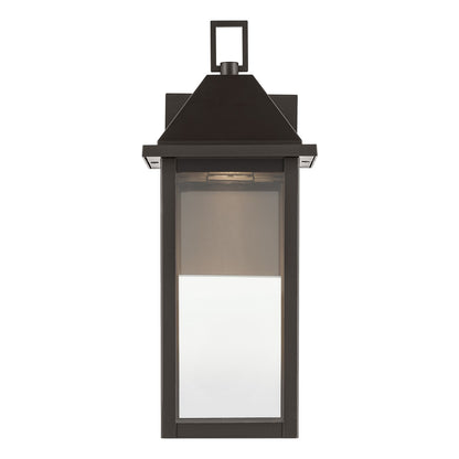 Kichler Prin 1-Light Outdoor Wall Light | Traditional Olde Bronze and Clear Glass | Covered Patio & Entryway | 5.75 x 14 in | Model 59157OZDS