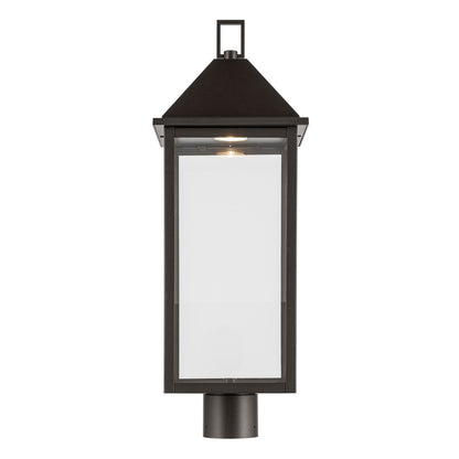 Kichler Prin 9in 1-Light Post Light | Traditional Olde Bronze Aluminum and Clear Glass | Walkway & Driveway | Model 59161OZDS