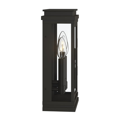 Kichler Lundon 13in 3-Light Outdoor Wall Sconce | Traditional Olde Bronze and Clear Glass | Covered Patio & Entryway | 6.5 x 13 in | Model 59162OZ