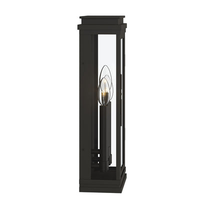 Kichler Lundon 17.5in 3-Light Outdoor Wall Sconce | Traditional Olde Bronze and Clear Glass | Porch & Entryway | 6.5 x 17.5 in | Model 59163OZ