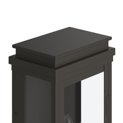 Kichler Lundon 17.5in 3-Light Outdoor Wall Sconce | Traditional Olde Bronze and Clear Glass | Porch & Entryway | 6.5 x 17.5 in | Model 59163OZ