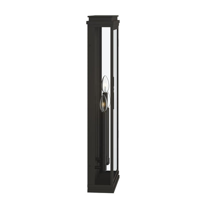 Kichler Lundon 28in 3-Light Outdoor Wall Light | Traditional Olde Bronze Aluminum | Porch & Patio Wet Location | 10.5 x 28.25 in | Model 59165OZ