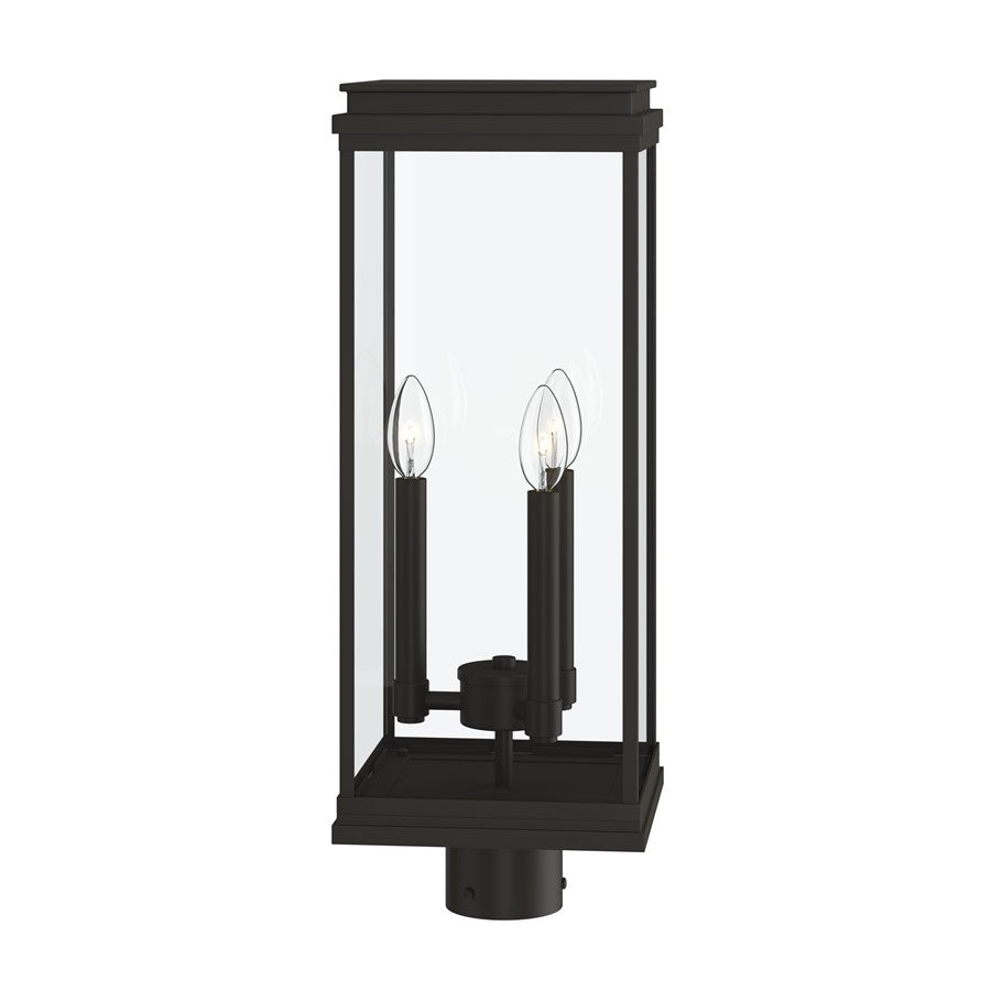 Kichler Lundon 22.75in 3-Light Outdoor Post Light | Traditional Olde Bronze and Clear Glass | Driveway & Entryway | Model 59166OZ
