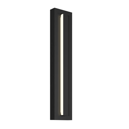 Kichler Arik 26.5in 1-Light LED Wall Light | Modern Black Aluminum | Entryway & Patio | 5.5 x 26.5 x 2.75 in | Model 59170BKLED