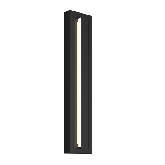 Kichler Arik 26.5in 1-Light LED Wall Light | Modern Black Aluminum | Entryway & Patio | 5.5 x 26.5 x 2.75 in | Model 59170BKLED
