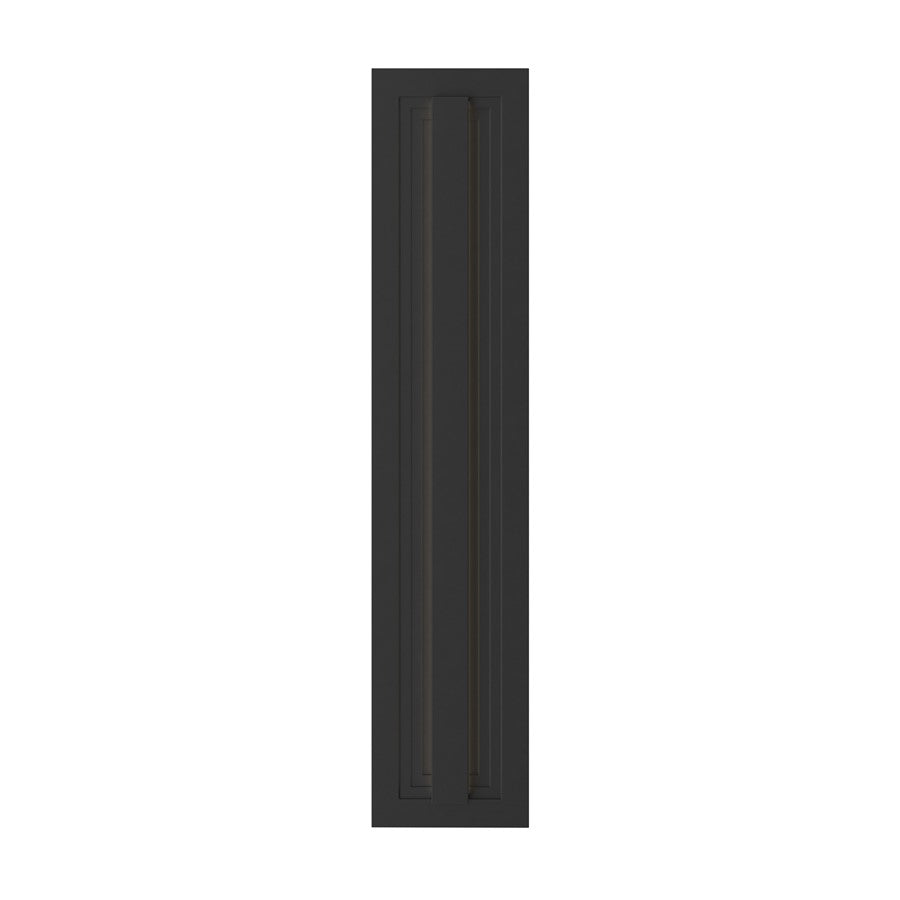 Kichler Arik 26.5in 1-Light LED Wall Light | Modern Black Aluminum | Entryway & Patio | 5.5 x 26.5 x 2.75 in | Model 59170BKLED