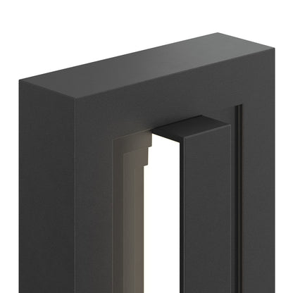 Kichler Arik 26.5in 1-Light LED Wall Light | Modern Black Aluminum | Entryway & Patio | 5.5 x 26.5 x 2.75 in | Model 59170BKLED