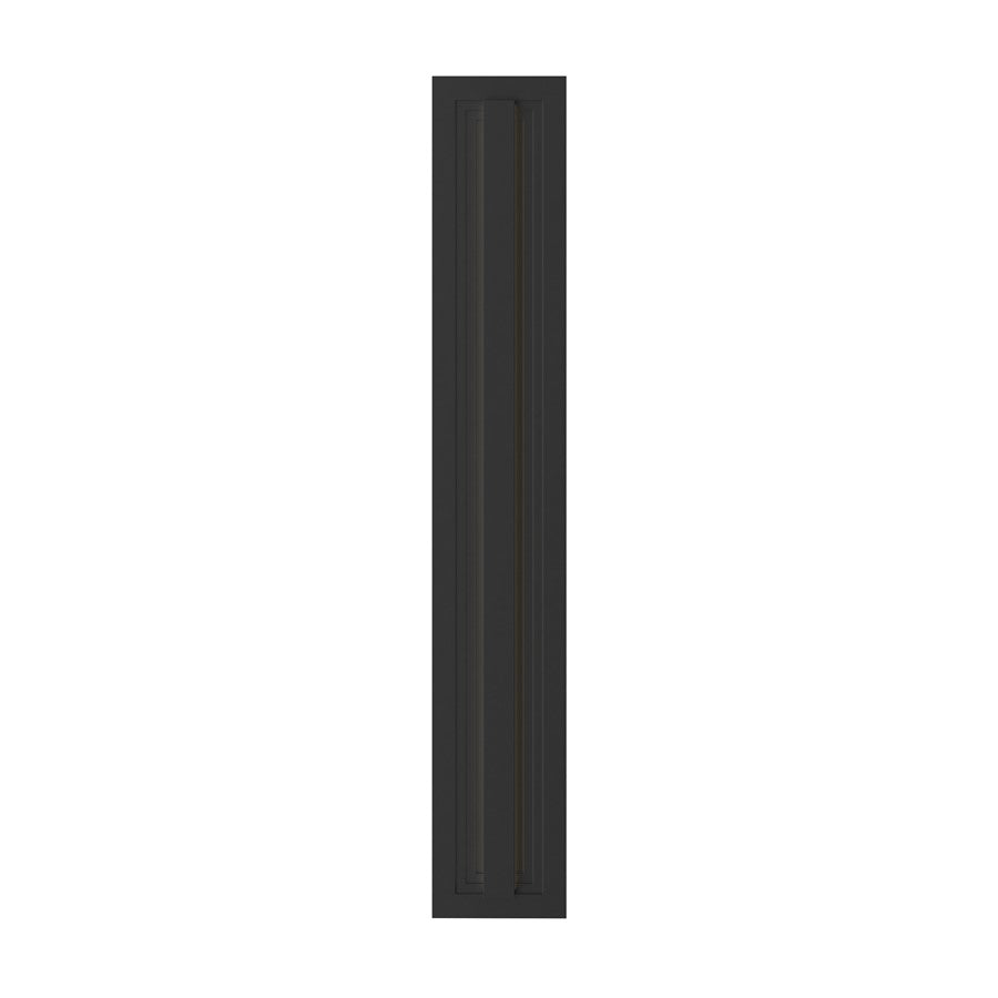 Kichler Arik 34in 1-Light LED Wall Light | Modern Black Aluminum | Porch & Patio Entryway | 900 Lumens 3000K | Model 59171BKLED