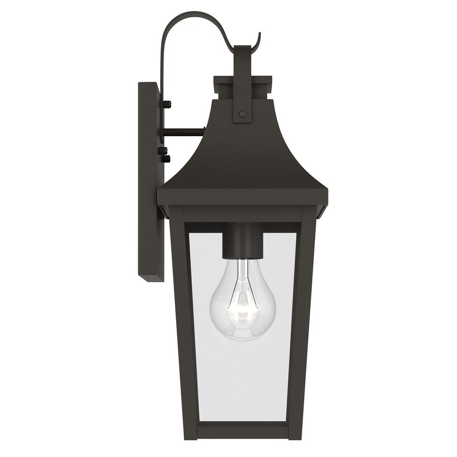 Kichler Cleary 16in 1-Light Outdoor Wall Light | Traditional Olde Bronze Aluminum and Clear Glass | Entryway & Covered Porch | Model 59193OZ