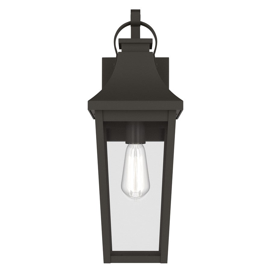 Kichler Cleary 20in 1-Light Outdoor Wall Light | Traditional Olde Bronze Aluminum and Clear Glass | Entryway & Pathway | 7 x 20 x 8 in | Model 59194OZ