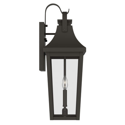 Kichler Cleary 24in 2-Light Outdoor Wall Light | Traditional Olde Bronze Aluminum | Entryway & Covered Patio | W 8 x H 24 x Ext 9 in | Model 59195OZ
