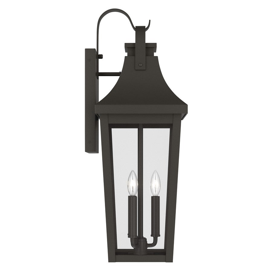Kichler Cleary 30in 3-Light Outdoor Wall Light | Traditional Olde Bronze and Clear Glass | Entryway & Patio Accent | Model 59196OZ