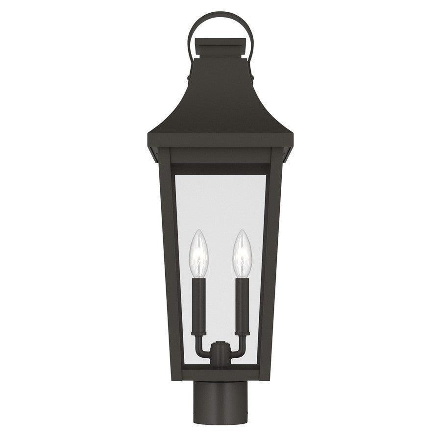 Kichler Cleary 25.25in 2-Light Outdoor Post Light | Traditional Olde Bronze and Clear Glass | Entryway & Pathway | Model 59197OZ