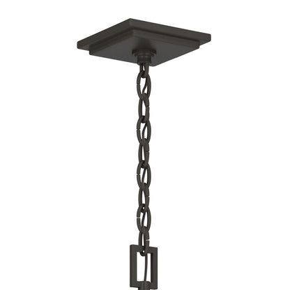 Kichler Cleary 24in 2-Light Outdoor Pendant | Traditional Olde Bronze Aluminum and Clear Glass | Covered Porch & Patio | Model 59198OZ