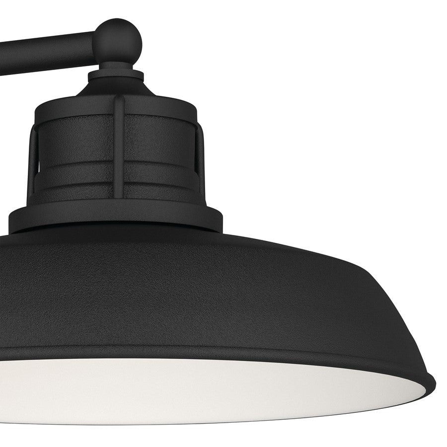 Kichler Fielding 12in 1-Light Outdoor Wall Light | Industrial Textured Black Metal | Entryway & Porch | 12 x 10 x 12.5 in | Model 59205BKT