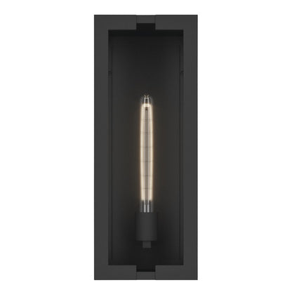 Kichler Calen 18.25in 1-Light Outdoor Wall Light | Modern Textured Black Aluminum | Entryway & Covered Patio | W 7 x H 18 x Ext 6 in | Model 59209BKT