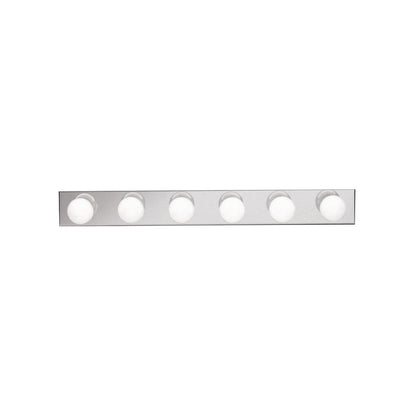 Kichler Linear Bath 36in 6-Light Vanity Light | Chrome Steel | Bathroom Vanity | 36 x 4.5 in | Model 626CH