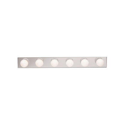 Kichler Linear Bath 36in 6-Light Vanity Light | Chrome Steel | Bathroom Vanity | 36 x 4.5 in | Model 626CH