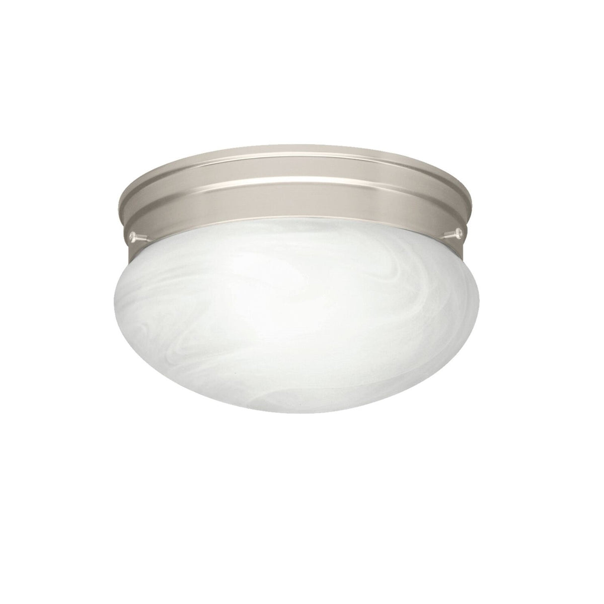 Kichler Flush Mount 1 Light, Brushed Nickel, Set of 12