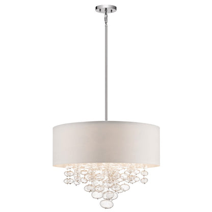 Kichler Piatt 5 Light 24" Pendant, Chrome/Clear - 83245