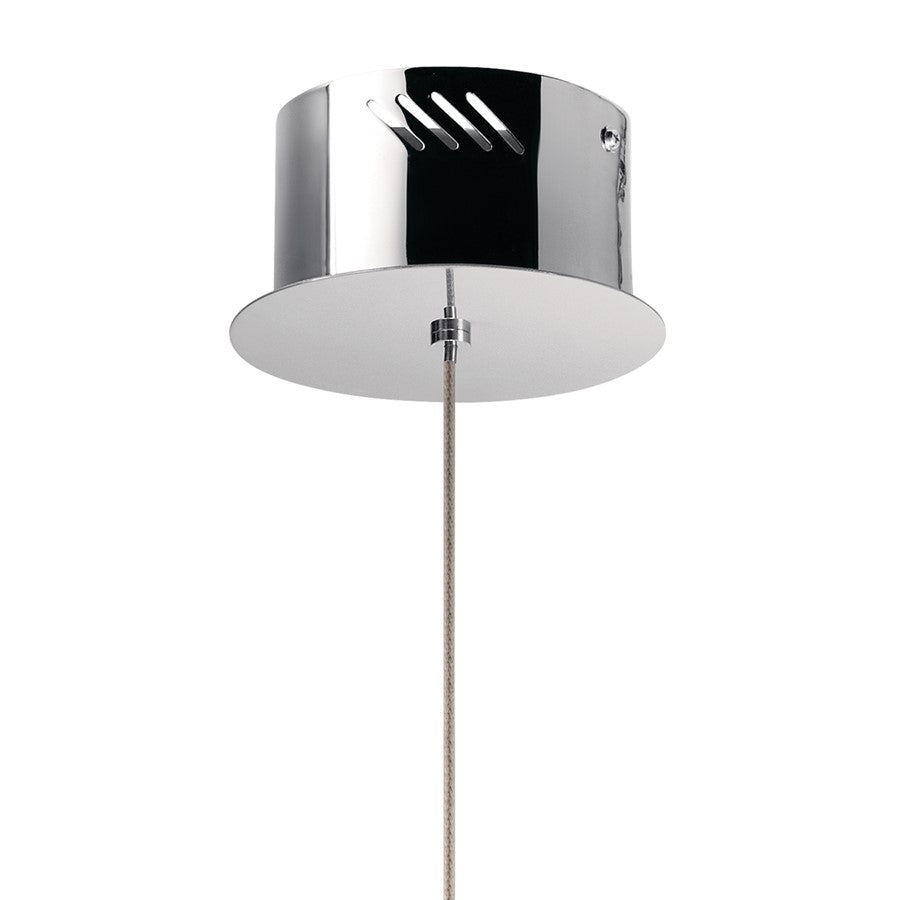 Kichler Lavinia 1Lt LED Mini Pendant, Chrome/Clear Bubble Crystal