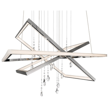 Kichler Maze 7 Light LED Chandelier, Chrome