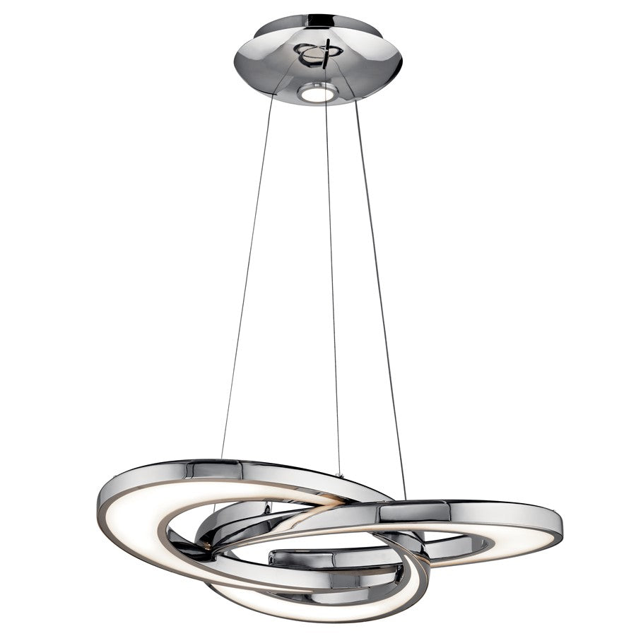 Kichler Destiny 3 Light 28" Chandelier, Chrome - 83619