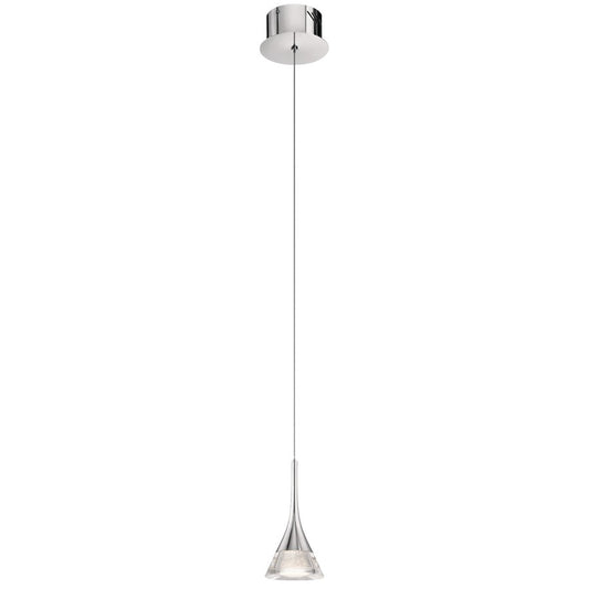 Kichler Kabru 1 Light LED Mini Pendant, Chrome - 83721