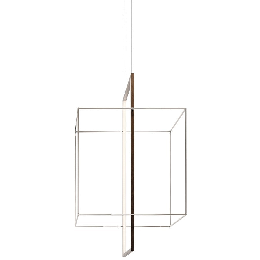Kichler Viho 2 Light LED Chandelier Foyer, Polished Nickel