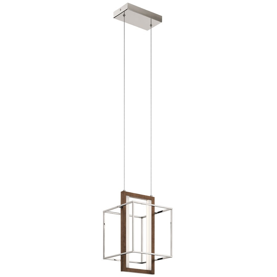Kichler Viho 2 Light 10" LED Pendant, Polished Nickel - 84045