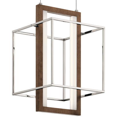 Kichler Viho 2 Light 10" LED Pendant, Polished Nickel