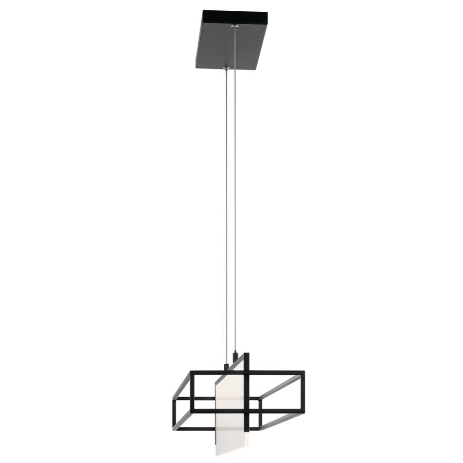 Kichler Vega 3 Light Chandelier Linear, Matte Black