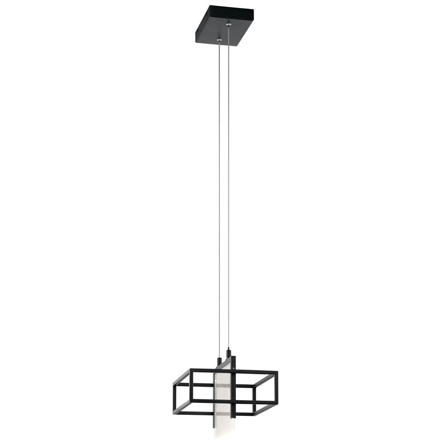 Kichler Vega 1 Light LED Mini Pendant, Matte Black