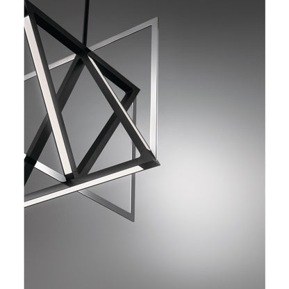Kichler Axis 5 Light 20" LED Pendant, Matte Black