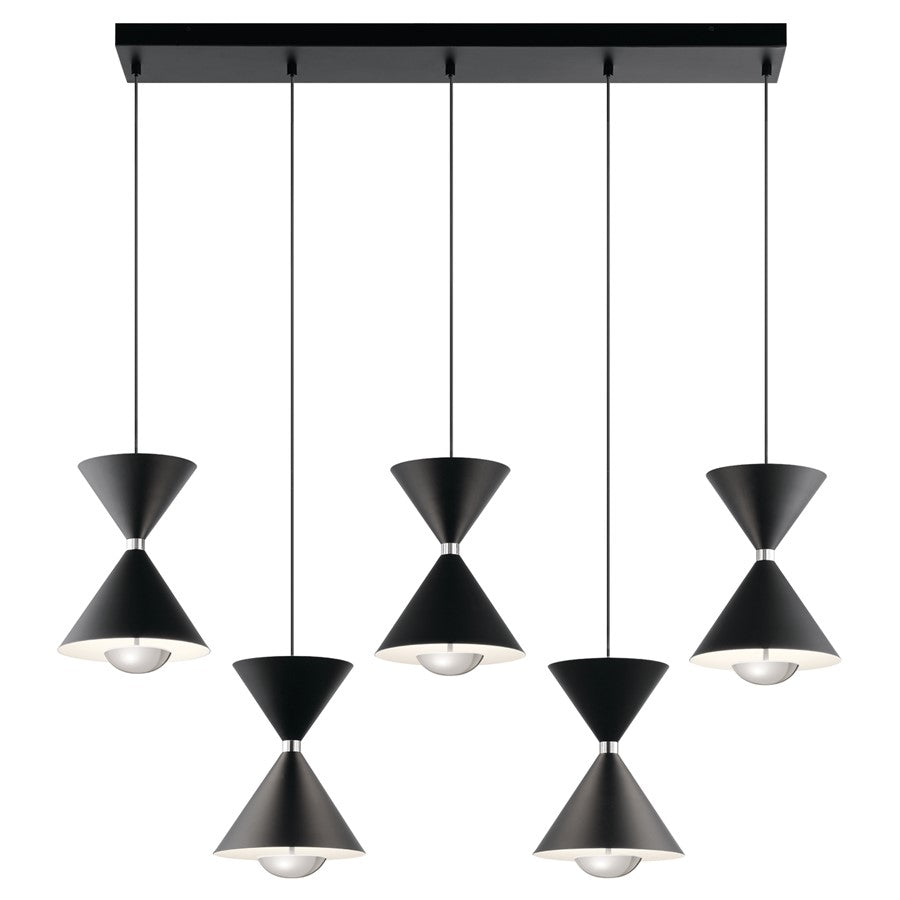 Kichler Kordan 10 Light Pendant, Matte Black