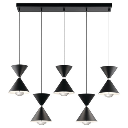 Kichler Kordan 10 Light Pendant, Matte Black