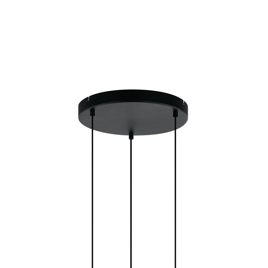 Kichler Kordan 6 Light Cluster Pendant, Matte Black - 84114