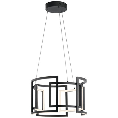 Kichler Melko 9 Light 24" Pendant, Black - 84133