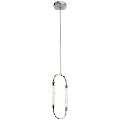 Kichler Delsey 1 Light LED Mini Pendant, Polished Nickel/Clear - 84151