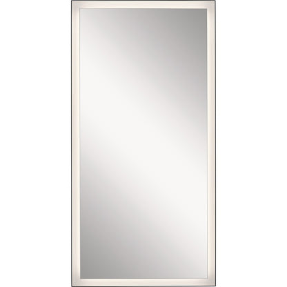 Kichler Ryame 30" Lighted Mirror, Matte Black/Mirror