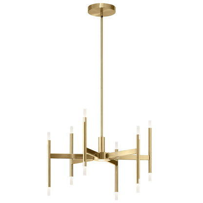 Kichler Kizette 12 Light Chandelier 1 Tier Medium, Champagne Gold - 84176