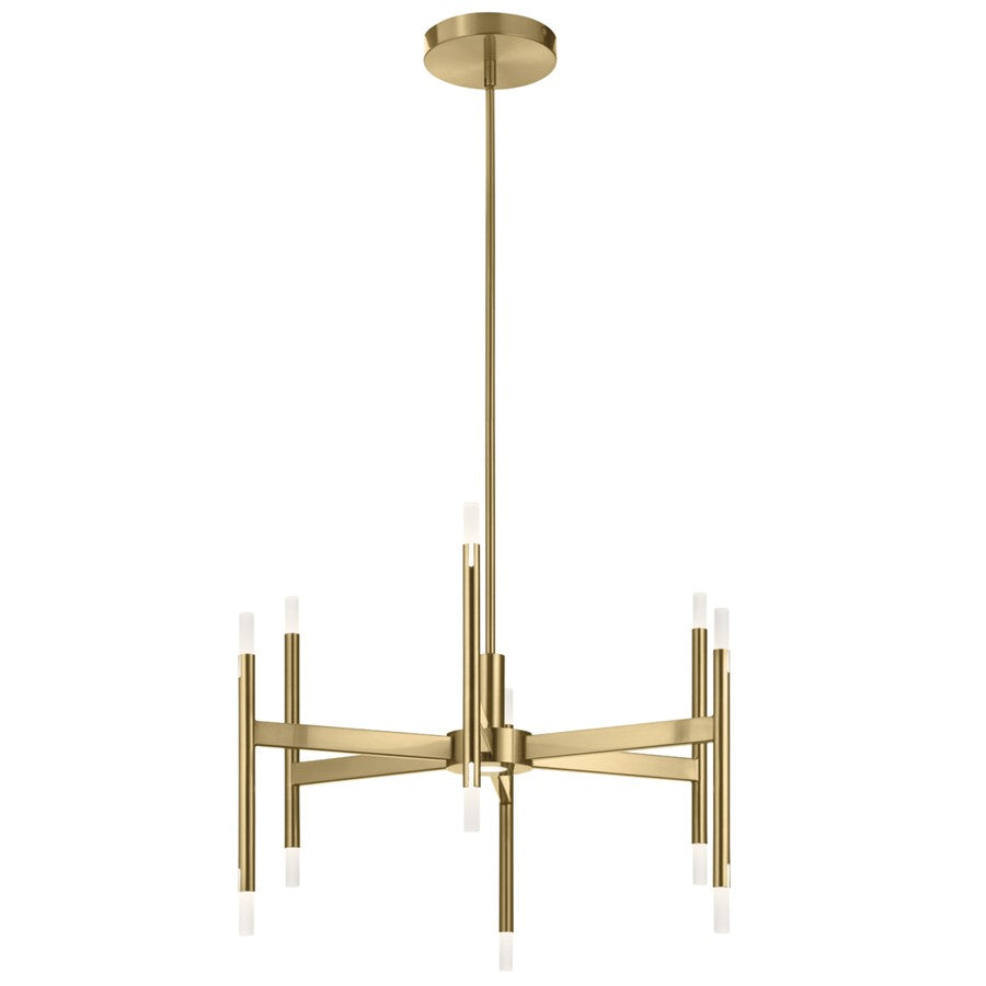 Kichler Kizette 12 Light Chandelier 1 Tier Medium, Champagne Gold