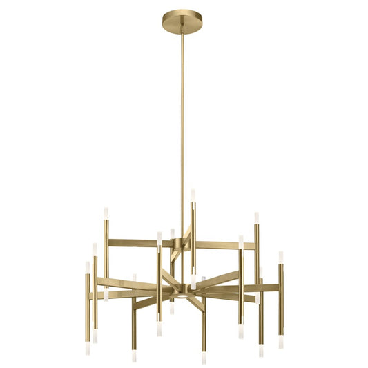 Kichler Kizette 24 Light Chandelier 2 Tier, Champagne Gold - 84178