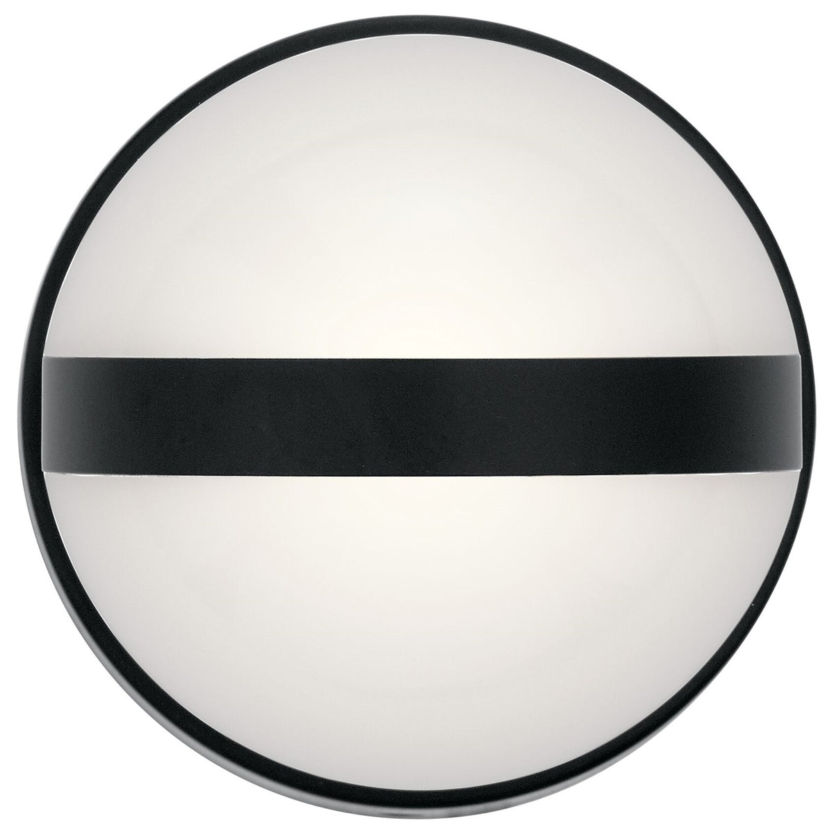 Kichler Brettin 5in 1-Light Wall Sconce | Mid-Century Modern Matte Black Steel | Bathroom & Powder Room Vanity | 5 x 5 x 7 in | Model 85090MBK
