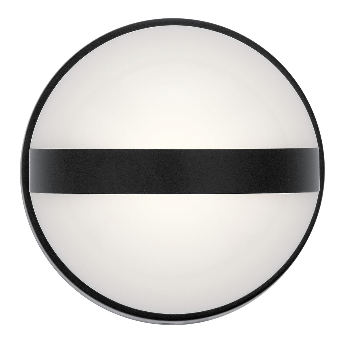 Kichler Brettin 5in 1-Light Wall Sconce | Mid-Century Modern Matte Black Steel | Bathroom & Powder Room Vanity | 5 x 5 x 7 in | Model 85090MBK