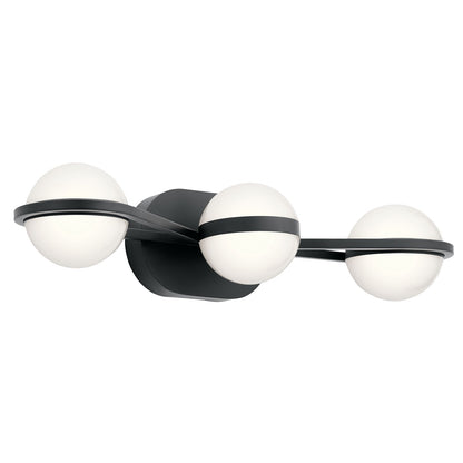 Kichler Brettin 3 Light Bath, LED, Matte Black