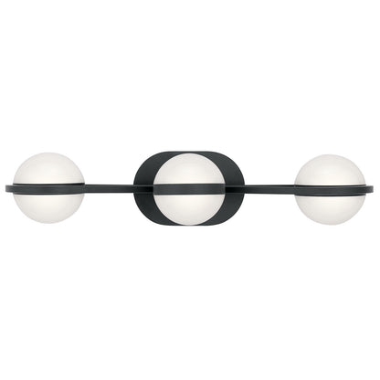 Kichler Brettin 3 Light Bath, LED, Matte Black
