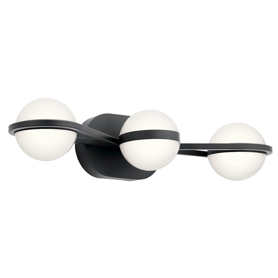 Kichler Brettin 3 Light Bath, LED, Matte Black