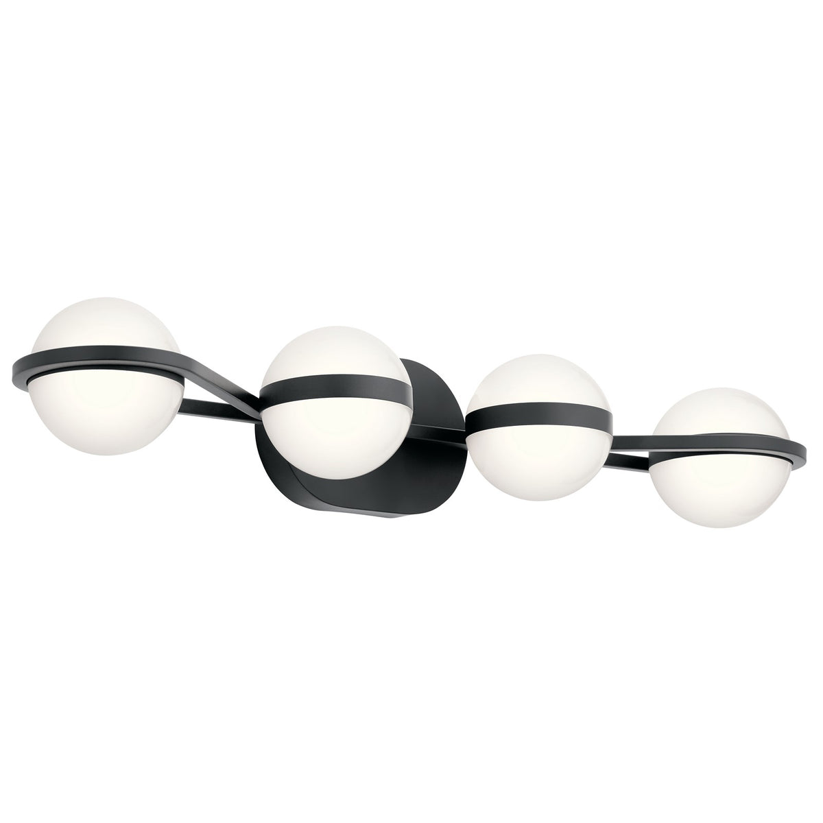 Kichler Brettin 4 Light Bath, LED, Matte Black